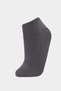 F5633Axkr1 Multicolored Women's 5-Piece Cotton Booties Socks - 3