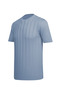 Men's Crew Neck Patterned Short Sleeve Summer Knitwear Blue T-Shirt Classic Pattern - 5315 - 4