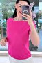 Pearl-Embellished Mercerized Knitwear Blouse 6Y058 - 3