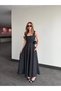 Black Polka Dot Queen Dress with Bow at the Waist - 5107 - 4