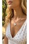 Steel Necklace, Anti-Tarnish, Anti-Allergic, Vintage Zircon Figured (2 Years Importer Guarantee)