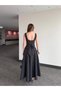 Black Polka Dot Queen Dress with Bow at the Waist - 5107 - 7