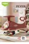 Flyer Swing Car with LED Wheels, Music & Backrest, Ride-On Toy Kids 3–8 Years - 7