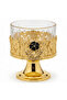 Gold Metal & Glass Elegant Decorative Bowl for Candy, Nuts & Table Styling