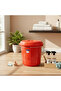 Plastic Bucket with Lid – 20 L – Red – Strong Utility Bucket for Cleaning, Storage - 2