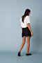 Short Skirt with Layered Design and Inside Shorts - 4
