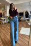 Dark Blue Straight Lycra Jean