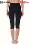 Premium Women's Plus Size Comfortable Fit High Waist Mesh Below Knee Capri Cotton Leggings - 4