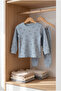 Unisex Girls' and Boys' Pajama Set, 100% Cotton, Ribbed, Soft Textured, Patterned, Long Sleeve, Ages 1-5 - 3