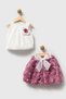 Berry Girl's Baby Rose Detailed Fluffy Tutu Skirt 2-Piece Set - 3