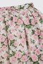 Liberty Fabric Baby Girl Pink Skirt with Rose Pattern and Bow at the Waist - 3