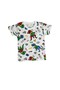 Boys Cotton Thin Fabric White Color Dinosaur Football Pattern Short Sleeve Shorts Summer Pajama Set - 5