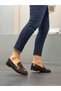 Brown Mesh Women's Casual Ballerinas - 3