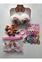 Girl's Accessory Set |   Plush Buckle, Mini Latch Buckle, Keychain and Transparent Bag Set - 2