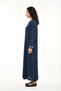 Long Sleeve Mihrimah Embroidered Summer Shawl Cloth Ferace Navy Blue Lcvt - 3