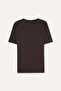 Men's Brown Comfort Fit Crew Neck T-Shirt - 6