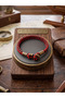 Anchored Leather Hand Knitted Men's Bracelet Father's Day Gift