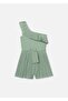 Girl's Pleated Chiffon Short Shorts Jumpsuit Mint 6870 - 3