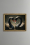 The Love of Black Swans - Vintage Patterned Frame - Slim Model