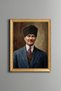 Ataturk Portrait - Vintage Patterned Frame - Slim Model
