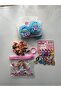Girl's Accessory Set |   Plush Buckle, Mini Latch Buckle, Keychain and Transparent Bag Set - 2