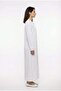 Long Sleeve Mihrimah Embroidered Summer Shile Cloth Ferace White Byz - 3