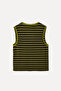 Women's Brown Striped Tie-Detail Sleeveless Blouse - 4