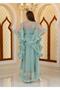 Special Design Tull, 2-Piece Long Dressing Gown with Diamond Details - 4
