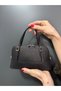 Women's Black Glittery Stylish Mini Size Hand and Crossbody Bag - 3