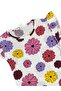 Girls' Cotton Summer Thin Fabric Floral Pattern Short Ruffle Sleeve Shorts Summer Pajama Set - 3