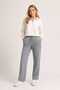 Unisex Jogger Sweatpants with Flat Legs and Rope Detail, Elastic Waistband - 5