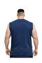 Men's Large Size Indigo Zero Sleeve Skate T-Shirt 3Xl-4Xl-5Xl-6Xl - 2