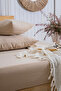 100% Cotton 2 Layer Muslin Elastic Sheet Set Natural Woven /Single - Double - King Size - 4