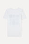Women's Off-White Printed Crew Neck T-Shirt - 2