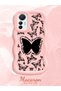 Xiaomi Mi 12 Lite Compatible Shockproof Simple Pink Silicone Phone Case Butterfly Pattern - 2