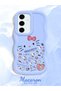 Samsung Galaxy S24 Fe Compatible Shockproof Simple Blue Silicone Phone Case Hello Kitty Pattern - 2