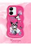 Vivo Y27S Compatible Shockproof Simple Red Silicone Phone Case Kuromi Pattern - 2