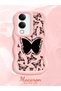 Vivo Y19 Compatible Shockproof Simple Pink Silicone Phone Case Butterfly Pattern - 2