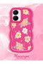 Vivo Y16 Compatible Shockproof Simple Red Silicone Phone Case Cover Flower Pattern - 2