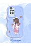 Redmi 10 2022 Compatible Shockproof Simple Blue Silicone Phone Case Girl Pattern - 2