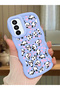 Samsung Galaxy M23 Compatible Shockproof Simple Blue Silicone Phone Case Panda Pattern