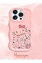 iPhone 15 Pro Max Compatible Shockproof Simple Pink Silicone Phone Case Hello Kitty Pattern - 2