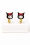 Suitable for Non-Pierced Ears Kuromi Cinnammaroll Rabbit Bear Labubu Design Children's Earrings Suitable for Non-Pierced Ears