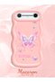Tecno Spark Slim Compatible Shockproof Simple Pink Silicone Phone Case Butterfly Pattern - 2