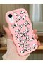 iPhone Xr Compatible Shockproof Simple Pink Silicone Phone Case Panda Pattern