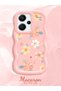 Redmi Note 13 Pro Plus 5g Compatible Shockproof Simple Pink Silicone Phone Case Flower Pattern - 2
