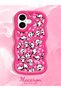 iPhone 17 Compatible Shockproof Simple Red Silicone Phone Case Panda Pattern - 2