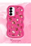 Samsung Galaxy A36 5g Compatible Shockproof Simple Red Silicone Phone Case Cover Flower Pattern - 2