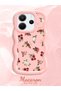 Redmi Note 14 4g Compatible Shockproof Simple Pink Silicone Phone Case Flower Pattern - 2