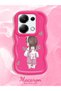 Poco M6 Pro 4g Compatible Shockproof Simple Red Silicone Phone Case Girl Pattern - 2
